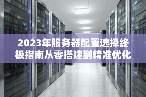 2023年服务器配置选择终极指南从零搭建到精准优化的专业建议