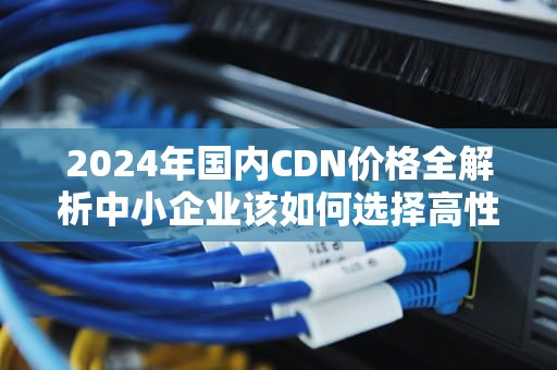2024年国内CDN价格全解析中小企业该如何选择高性价比方案？