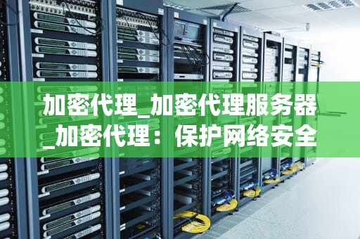 加密代理_加密代理服务器_加密代理：保护网络安全的关键技术