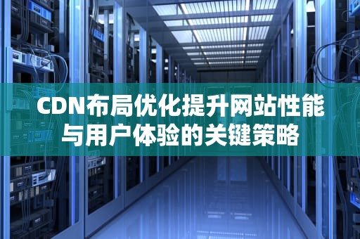 CDN布局优化提升网站性能与用户体验的关键策略