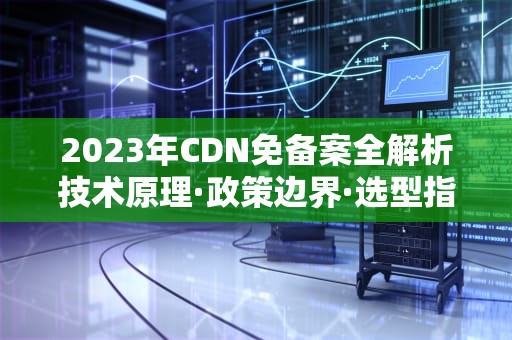 2023年CDN免备案全解析技术原理·政策边界·选型指南