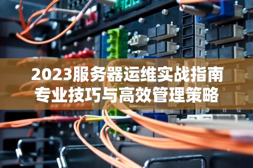 2023服务器运维实战指南专业技巧与高效管理策略