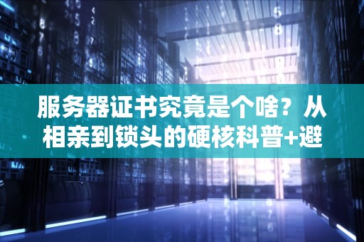 服务器证书究竟是个啥？从相亲到锁头的硬核科普+避坑指南