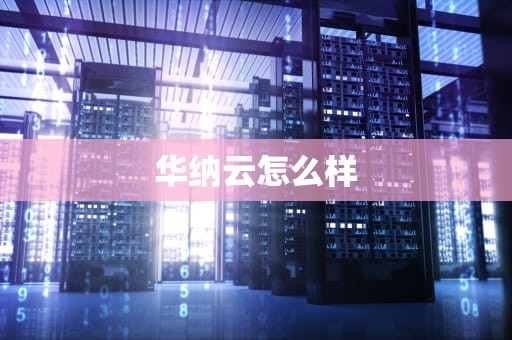 华纳云怎么样