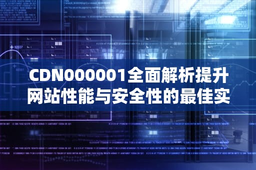 CDN000001全面解析提升网站性能与安全性的最佳实践