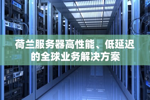 荷兰服务器高性能、低延迟的全球业务解决方案