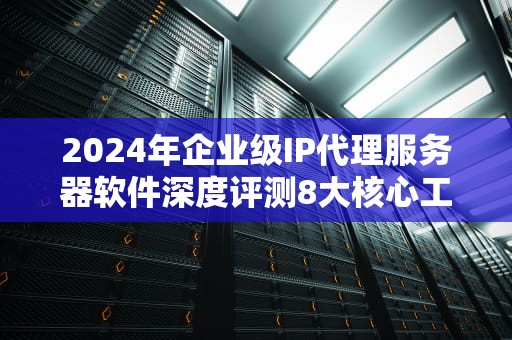 2024年企业级IP代理服务器软件深度评测8大核心工具实战解析