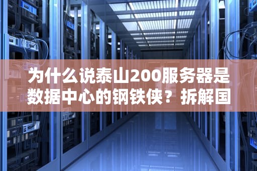 为什么说泰山200服务器是数据中心的钢铁侠？拆解国产硬核黑科技