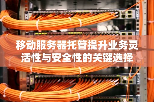 移动服务器托管提升业务灵活性与安全性的关键选择