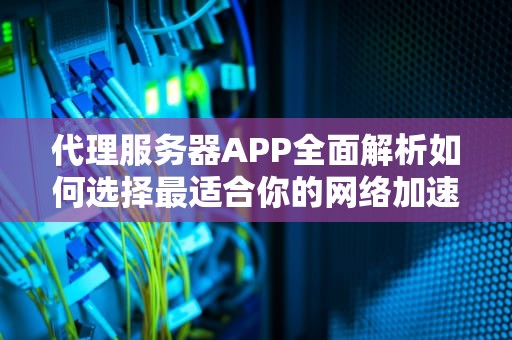 代理服务器APP全面解析如何选择最适合你的网络加速与隐私保护工具？