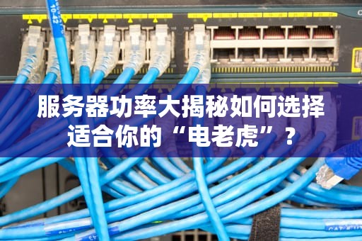 服务器功率大揭秘如何选择适合你的“电老虎”？