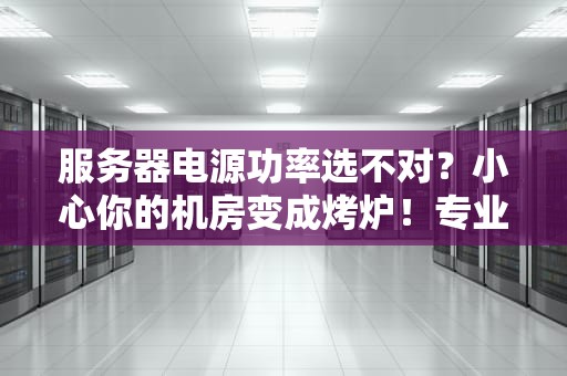 服务器电源功率选不对？小心你的机房变成烤炉！专业工程师教你避坑指南