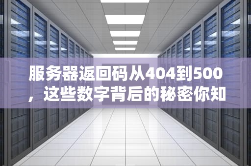 服务器返回码从404到500，这些数字背后的秘密你知道吗？