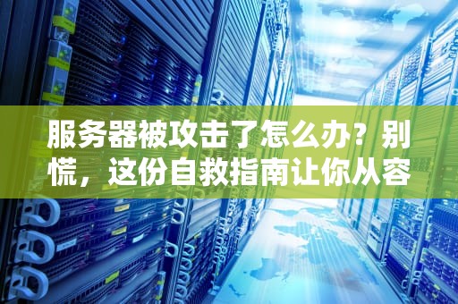 服务器被攻击了怎么办？别慌，这份自救指南让你从容应对！