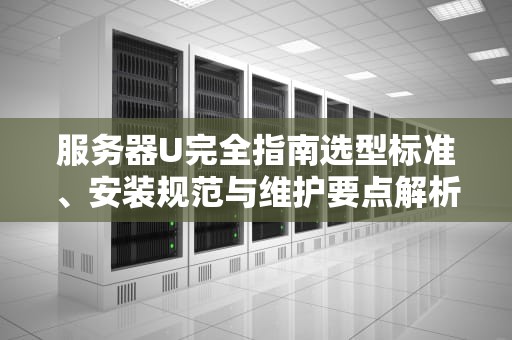 服务器U完全指南选型标准、安装规范与维护要点解析