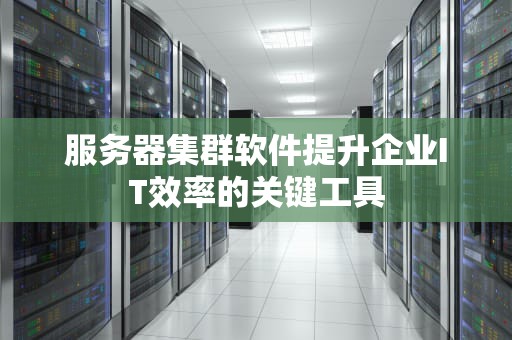 服务器集群软件提升企业IT效率的关键工具