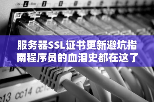 服务器SSL证书更新避坑指南程序员的血泪史都在这了！