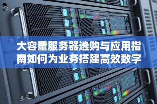 大容量服务器选购与应用指南如何为业务搭建高效数字基座？