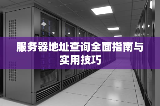 服务器地址查询全面指南与实用技巧