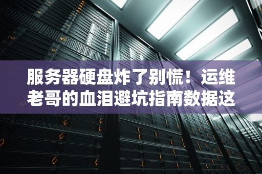 服务器硬盘炸了别慌！运维老哥的血泪避坑指南数据这样救最靠谱