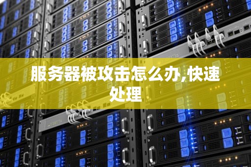 服务器被攻击怎么办,快速处理