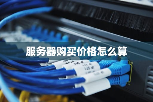 服务器购买价格怎么算