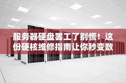 服务器硬盘罢工了别慌！这份硬核维修指南让你秒变数据医生