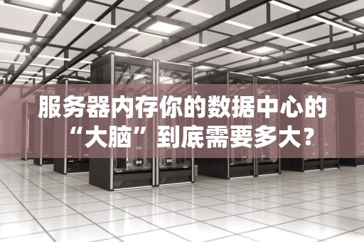 服务器内存你的数据中心的“大脑”到底需要多大？