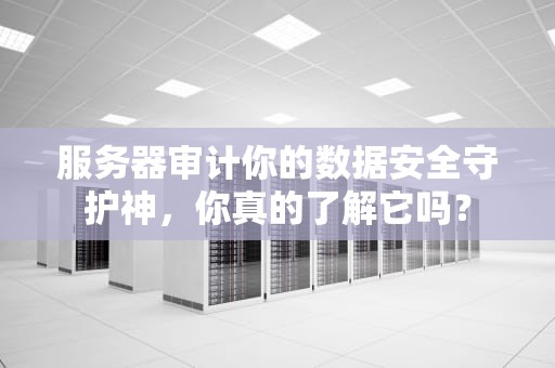 服务器审计你的数据安全守护神，你真的了解它吗？
