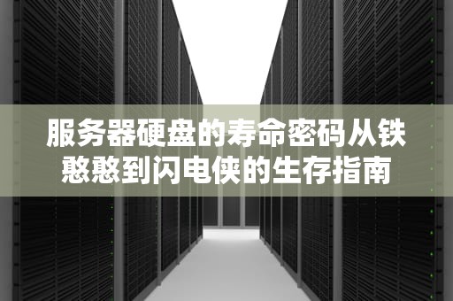 服务器硬盘的寿命密码从铁憨憨到闪电侠的生存指南