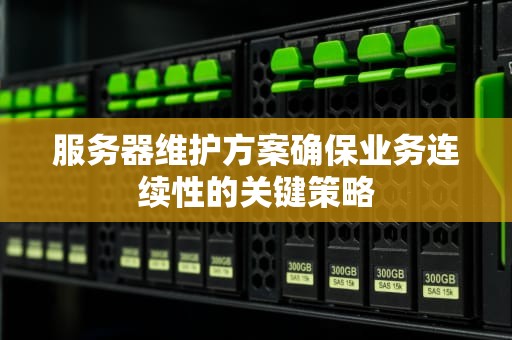 服务器维护方案确保业务连续性的关键策略