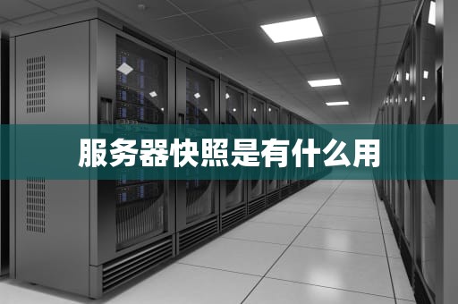 服务器快照是有什么用