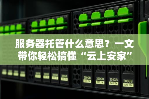 服务器托管什么意思？一文带你轻松搞懂“云上安家”的那些事儿