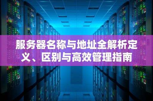 服务器名称与地址全解析定义、区别与高效管理指南