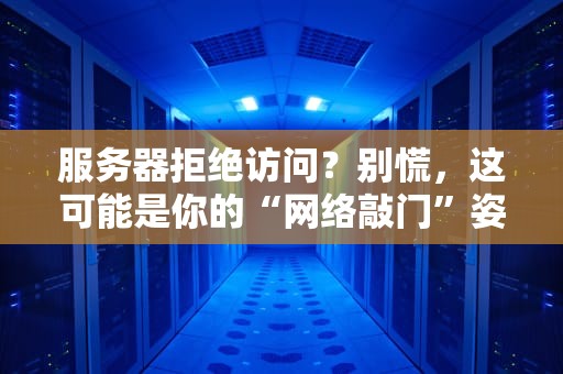 服务器拒绝访问？别慌，这可能是你的“网络敲门”姿势不对！
