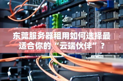 东莞服务器租用如何选择最适合你的“云端伙伴”？