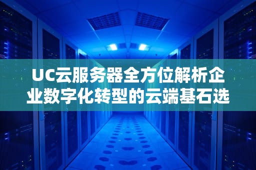 UC云服务器全方位解析企业数字化转型的云端基石选择指南