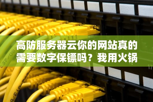 高防服务器云你的网站真的需要数字保镖吗？我用火锅店和暴雨的比喻给你讲明白