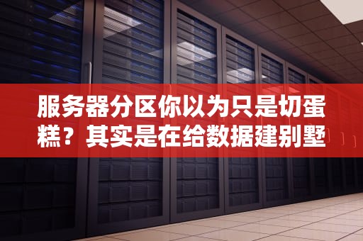 服务器分区你以为只是切蛋糕？其实是在给数据建别墅！