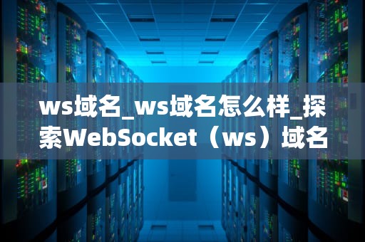 ws域名_ws域名怎么样_探索WebSocket（ws）域名：连接世界的新纽带