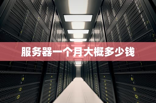 服务器一个月大概多少钱