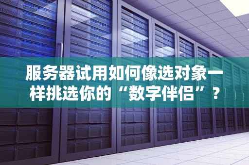 服务器试用如何像选对象一样挑选你的“数字伴侣”？