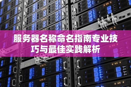 服务器名称命名指南专业技巧与最佳实践解析
