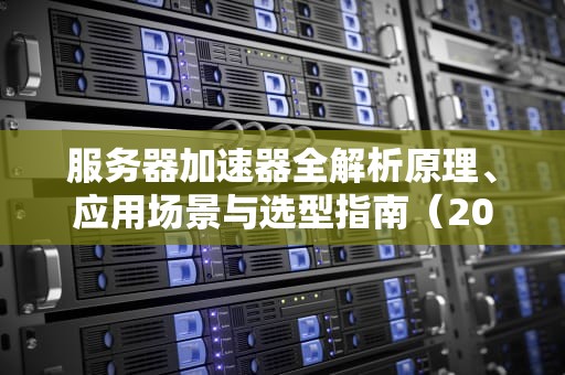 服务器加速器全解析原理、应用场景与选型指南（2024版）