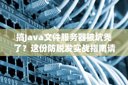 搞Java文件服务器被坑秃了？这份防脱发实战指南请收好！
