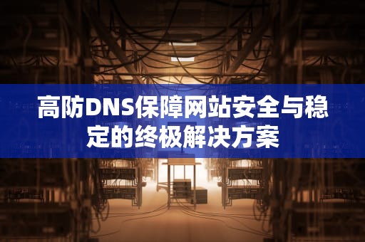 高防DNS保障网站安全与稳定的终极解决方案