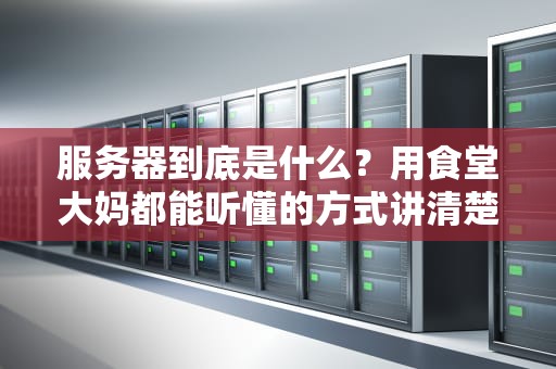 服务器到底是什么？用食堂大妈都能听懂的方式讲清楚这个数字包工头
