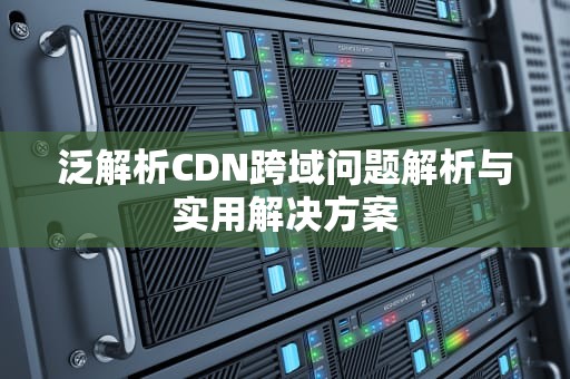 泛解析CDN跨域问题解析与实用解决方案
