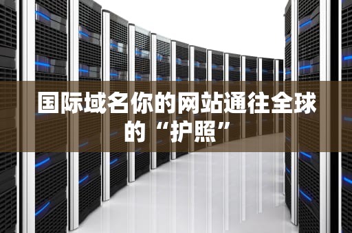 国际域名你的网站通往全球的“护照”