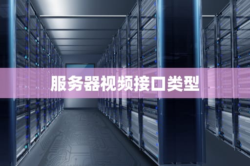 服务器视频接口类型
